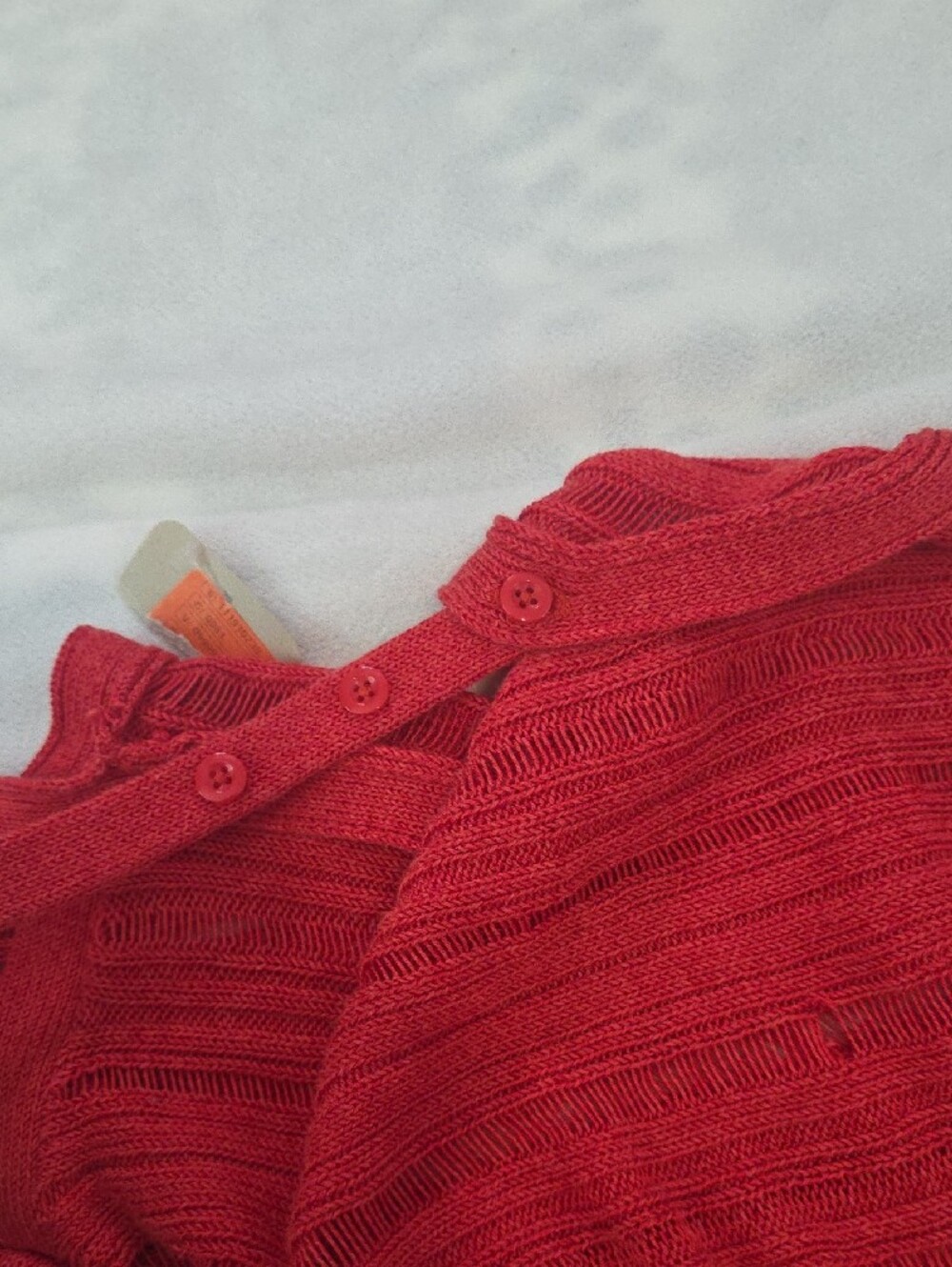 Anthropologie Red Ribbed Knit Bandeau Cami - Picture 5 of 5